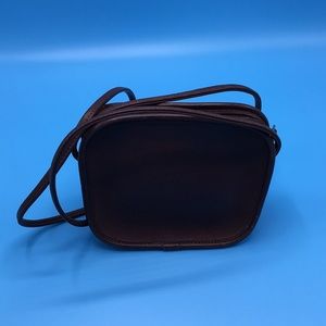 Coach vintage brown leather crossbody bag